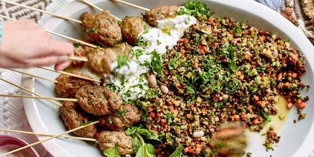 Kefta met linzen