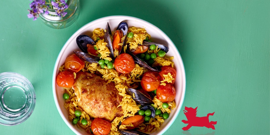 Riz sauté façon paella