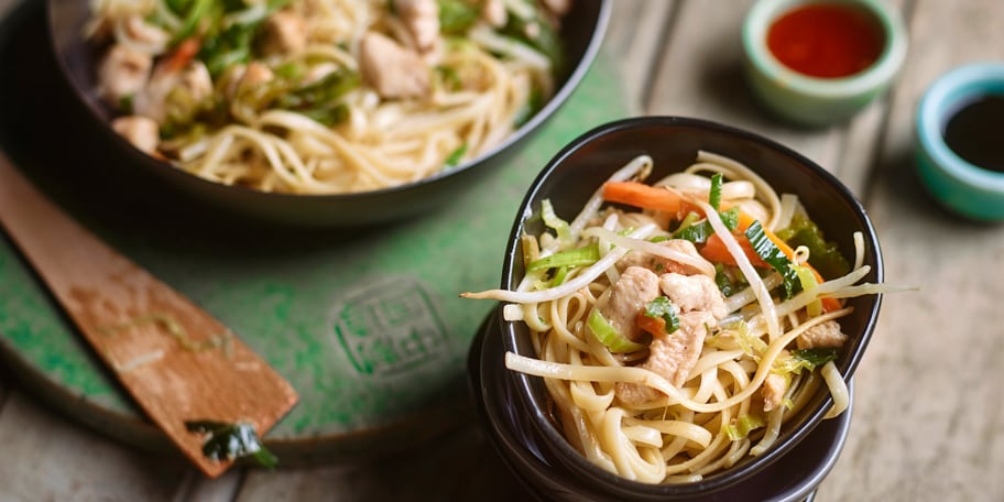 Chow mein met kip
