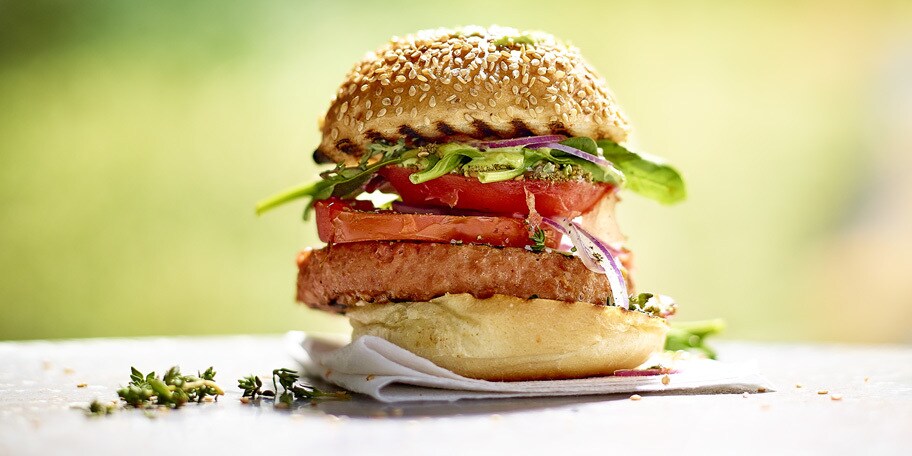 Burgers veggie aux fanes de radis