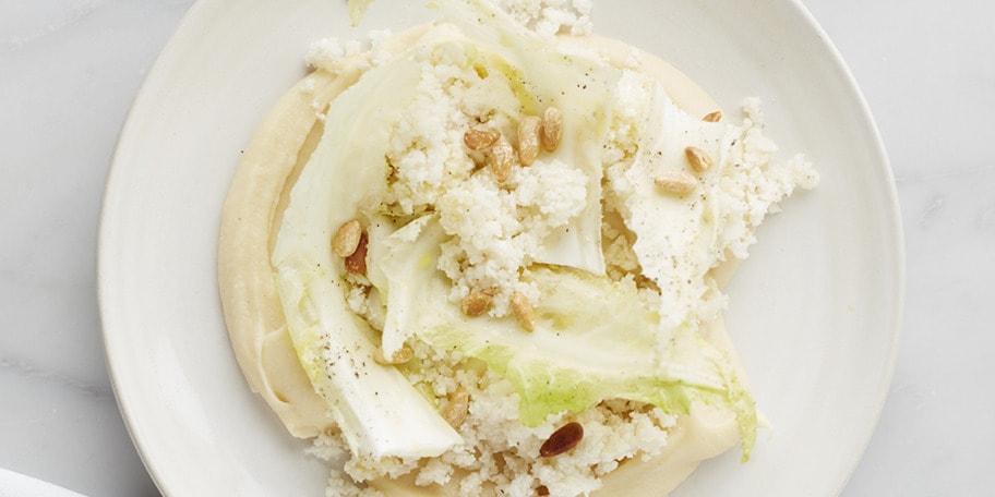 Couscous van bloemkool en bloemkoolcrème