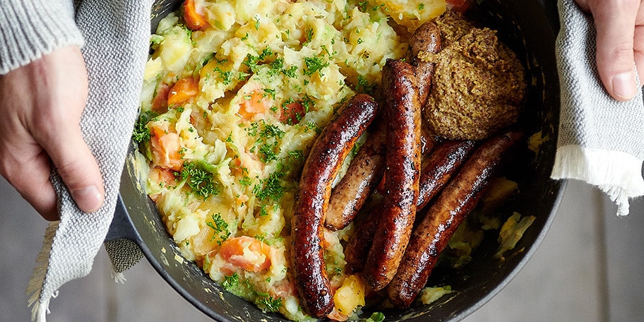 Groentestoofpotje met chipolata’s
