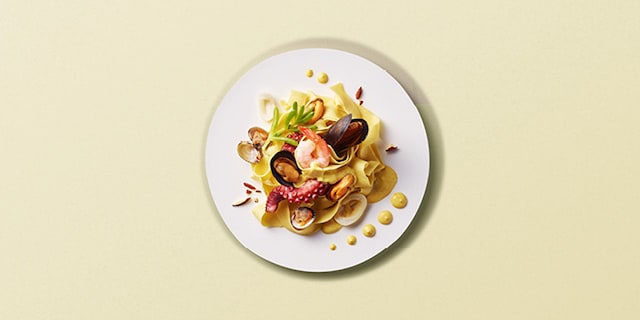Tagliatelles aux fruits de mer