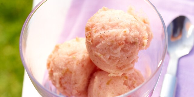 Tomatensorbet met vanille