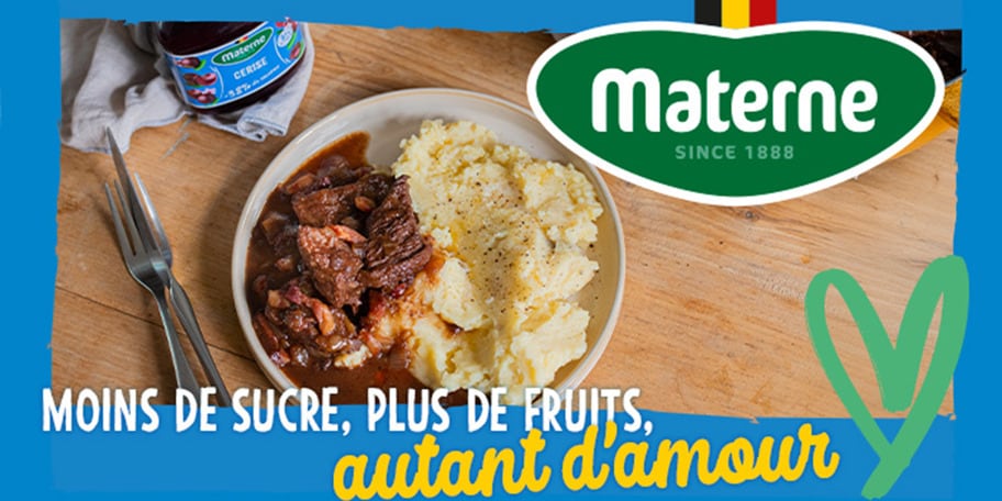 Carbonade flamande à la confiture cerise Materne allégée							