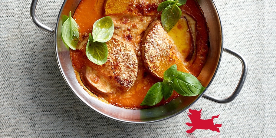 Parmigiana à la courge et au Think Tomato