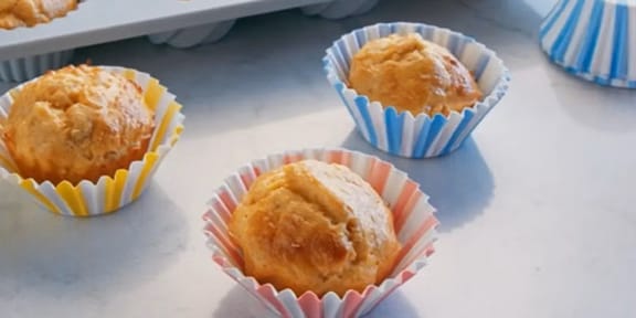 Ei- en kipmuffin