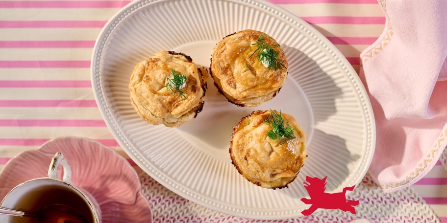 Minipies met zalm