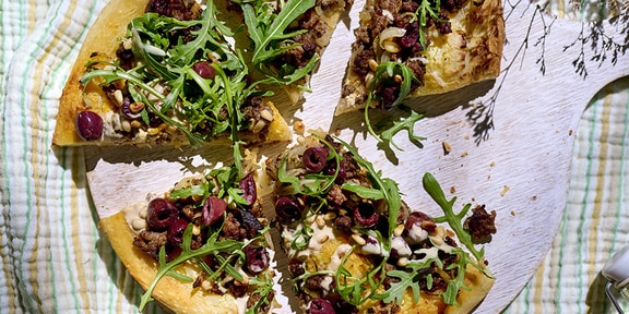 Pizzapero met lam