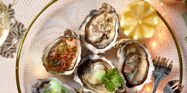 Trio van apero-oesters