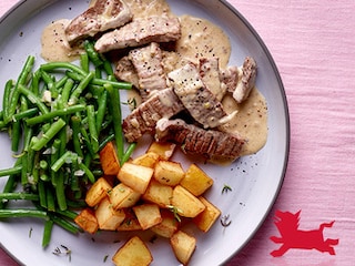 Émincé de bœuf  à la moutarde