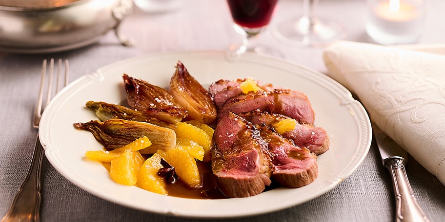 Magrets de canard à l'orange