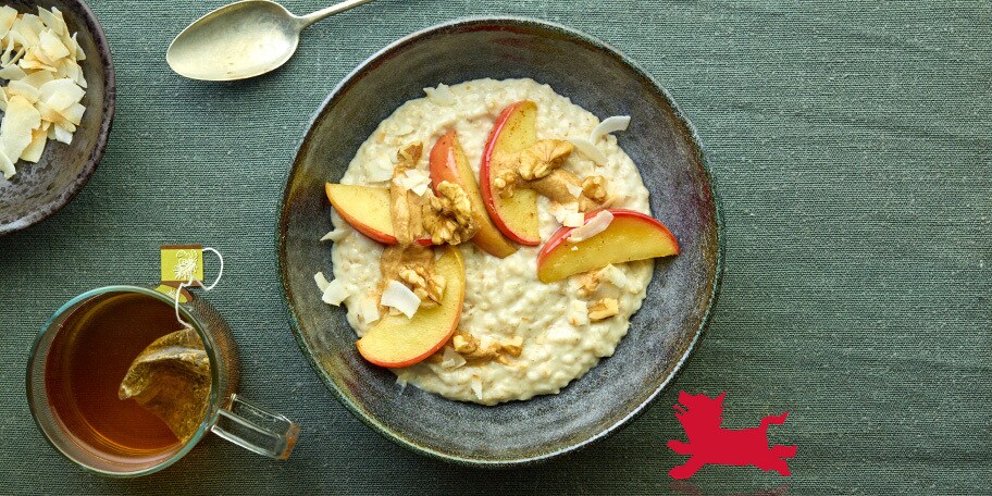 Overnight oats met appelen