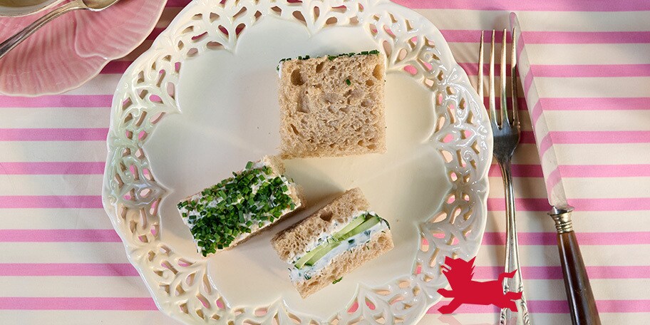 Minisandwiches met komkommer