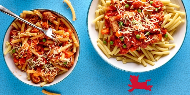 Express macaroni met miniballetjes