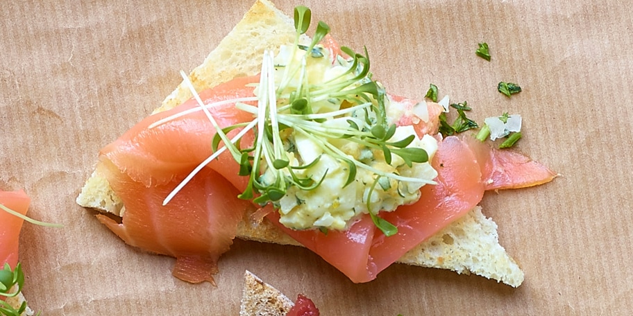 Toast au saumon