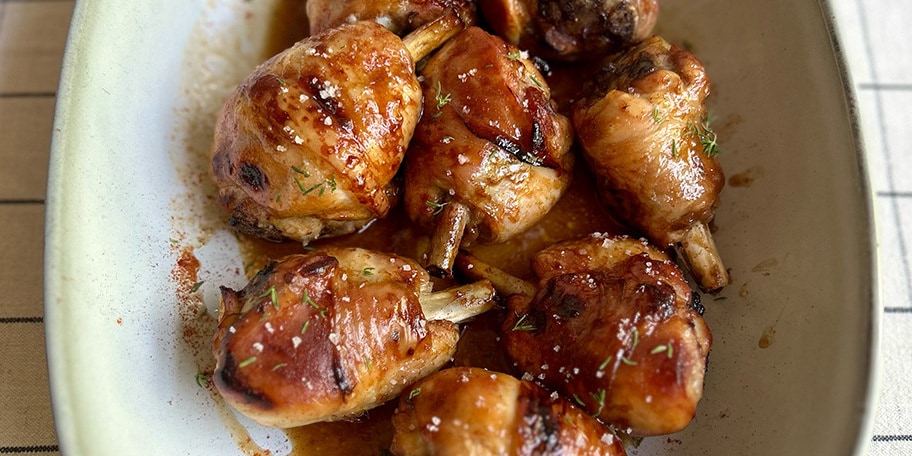 Pilons de poulet laqués à la sauce cowboy