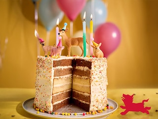 Layer cake met drie chocolades