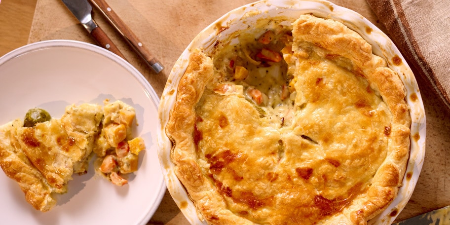 Parmentier met zoete aardappelen en seitan