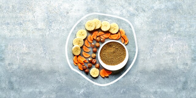 Vegan cookies met wortelen en hazelnoten