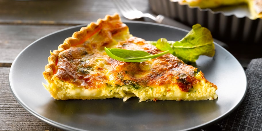 Quiche van kaasrestjes