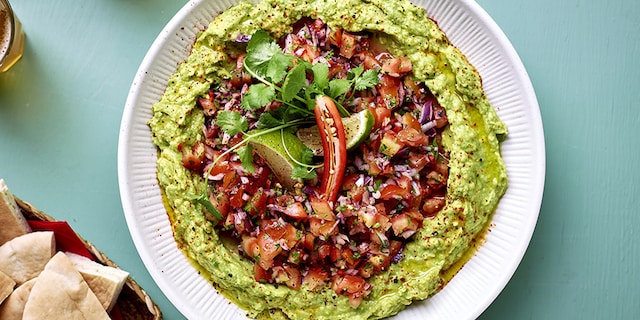 Guacamole con pico de gallo