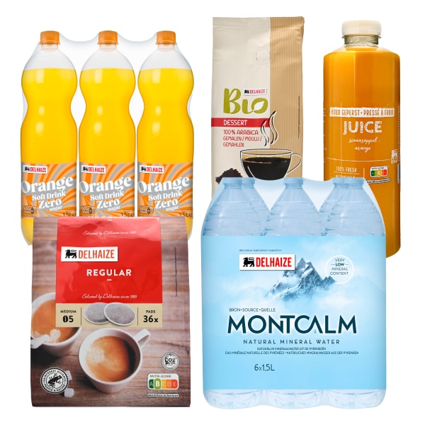 Eaux, softdrinks & Jus