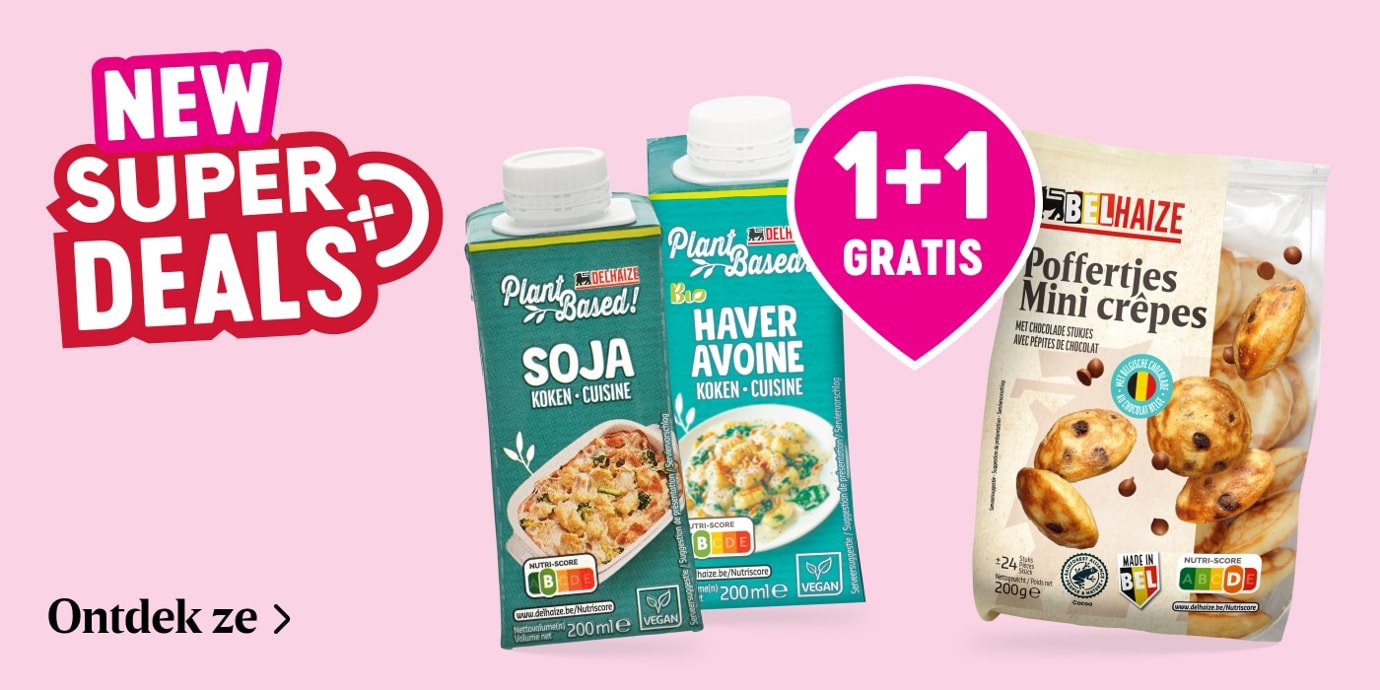 Super Deals bij Delhaize: 1+1 gratis op Delhaize-producten