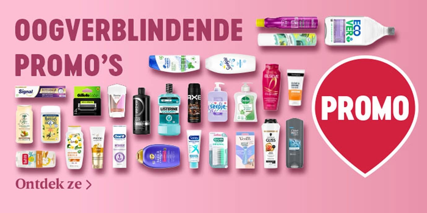 Beauty promoties bij Delhaize in België met hygiëne- en verzorgingsproducten.